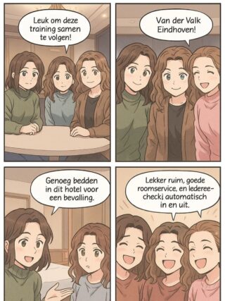 Gisteren volgde Janneke, Justine en Nicole samen de scholing chat GPT in de verloskunde. Er mag nog iets meer gesleuteld worden aan de grappen… Maar dit is het eerste resultaat