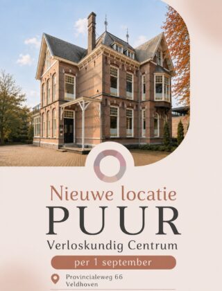 Wij hebben leuk nieuws! Per 1 september 2026 verhuist PUUR Verloskundig Centrum naar een nieuwe locatie.

Ons nieuwe adres wordt:
Provincialeweg 66, 5503 HH Veldhoven
Vanaf 1 september vinden alle afspraken plaats op deze nieuwe locatie. We maken vanaf dat moment ook geen gebruik meer van onze nevenlocatie op de Bolzen in Veldhoven. 

We zijn ontzettend blij dat we ons gaan vestigen in het nieuw te openen vrouwencentrum ODE Vrouw en Zorg. 

ODE Vrouw en Zorg is ontstaan vanuit de overtuiging dat iedere vrouw een plek verdient waar zij zich gehoord, gezien en begrepen voelt. Een plek waar deskundige zorg samengaat met persoonlijke aandacht en waar verschillende zorgverleners samenwerken om vrouwen de best mogelijk zorg te bieden in elke fase van hun leven. 
We kijken er enorm naar uit om je in deze fijne, nieuwe omgeving te mogen ontvangen. 

We vinden het belangrijk om te benadrukken dat PUUR Verloskundig Centrum gewoon blijft bestaan zoals je ons kent. We blijven onder dezelfde naam werken, met hetzelfde vertrouwde team en dezelfde persoonlijke zorg. PUUR wordt onderdeel van ODE Vrouw en Zorg doordat we onze praktijk vanuit deze nieuwe locatie voortzetten en een nog nauwere samenwerking hebben met andere zorgverleners. Voor onze cliënten blijft de zorg van PUUR onveranderd. 

Wanneer er al afspraken voor je ingepland staan vanaf 1 september, dan zien we je vanaf dan graag op onze nieuwe locatie. Tot die tijd blijft de locatie van de afspraak ongewijzigd. 

Ben je benieuwd naar de verbouwing en de verdere ontwikkelingen van het vrouwencentrum? Volg ons dan op Instagram via @ode.vrouwenzorg. Natuurlijk blijven we ook via ons eigen Instagram account @puurverloskundeveldhoven updates delen.
